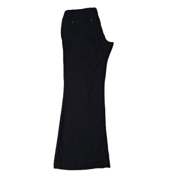 Womens Bandolinoblu Mid Rise Flared Black Cotton Jeans Size 12 Pocket Rivets - Picture 14 of 14